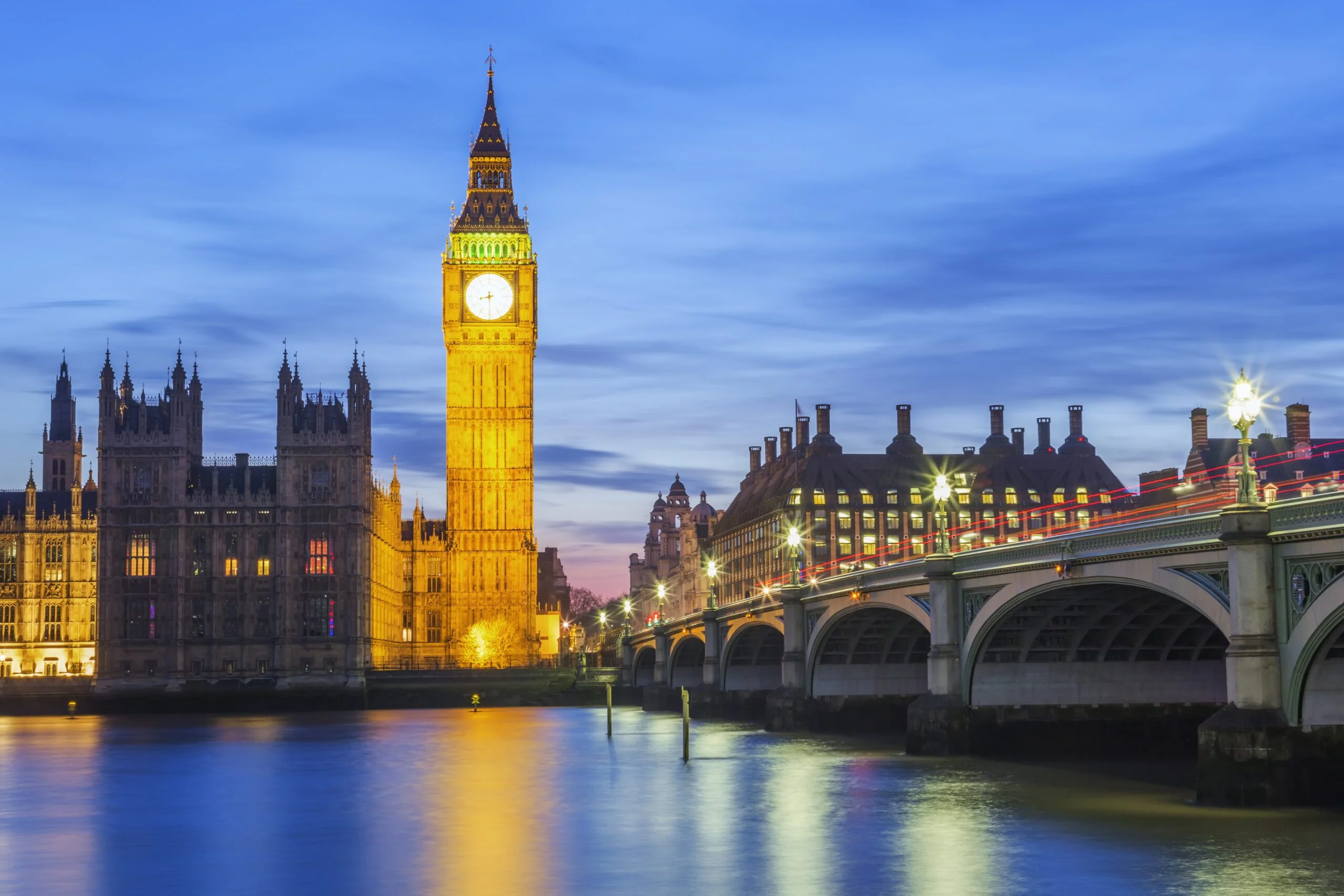 Big Ben and House of Parliament at Night, London, United Kingdom